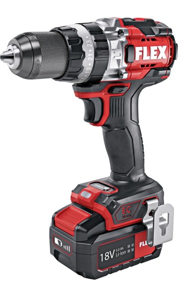 Flex 18 V Brushless Akku Schlagbohrschrauber mit Turbo-Modus PD 2G HD 18.0-EC/5.0 Set