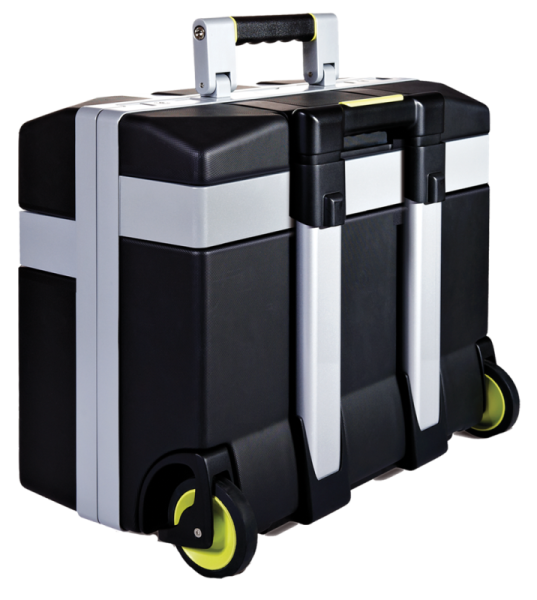 Werkzeugkoffer gefüllt, Räder, 132-tlg.