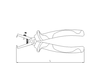 VDE Abisolierzange, Germany, 160mm