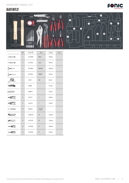 Werkstattwagen NEXT S8 gefüllt, 207-tlg.
