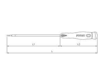 VDE Schraubendreher 2mm, 192mmL