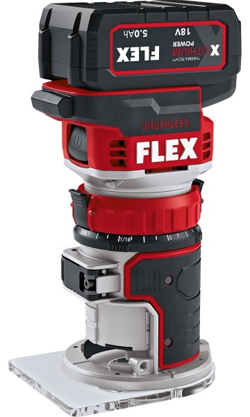 Flex Akku-Kanten- und Oberfräse 18 V CER 18-EC C