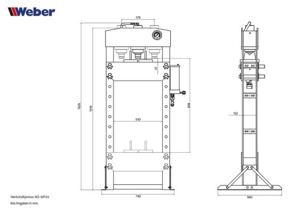 Werkstattpresse WZ-WP20