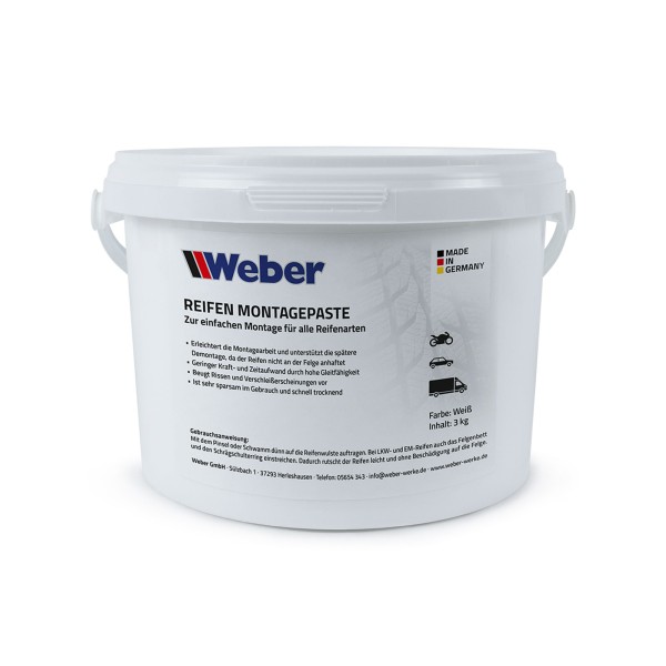 Reifen Montagepaste weiß 3 kg