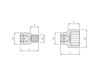 1/2'' 12-kant Nuss, 1/2''