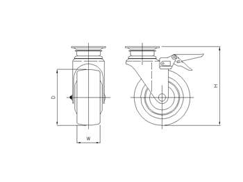 Rollensatz für Werkstattwagen, 4-tlg.
