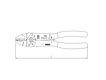 Elektrikerzange, 215mm