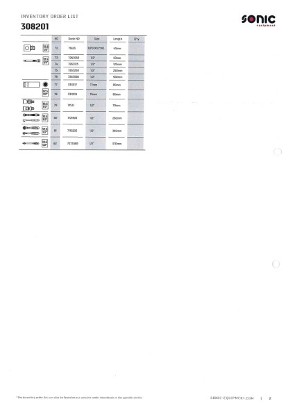 Kombinationssatz 1/2" SFS-L 82-tlg.
