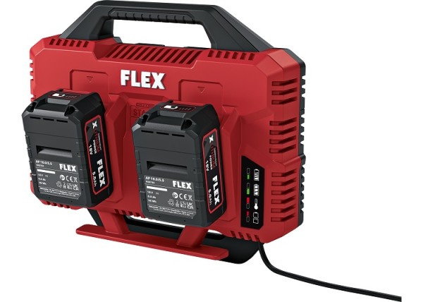 Flex Doppel Schnellladegerät CA SP 2x 12/18
