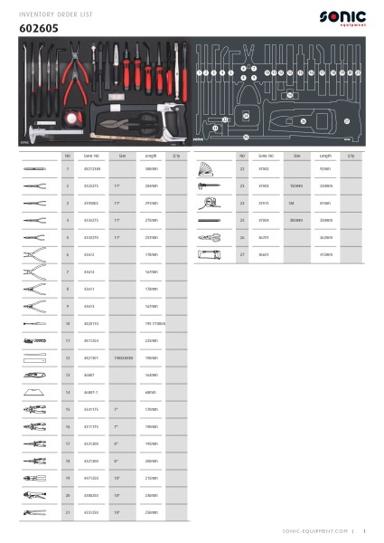 Werkstattwagen NEXT S12 rot gefüllt, 575-tlg.
