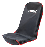 Sitzabdeckung, schwarz mit Sonic Logo