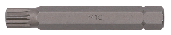 10mm Vielzahn Biteinsatz, 75mm, M10