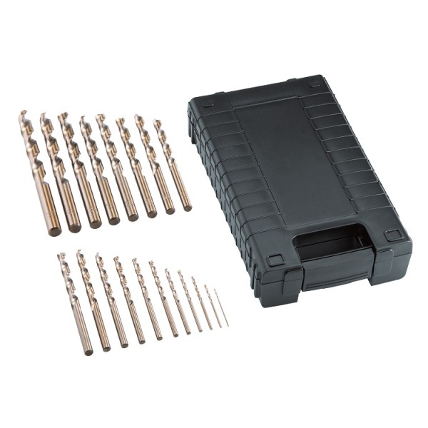 Flex HSS Rundschaftbohrer D-M D1-10 Set HSS-Co 19-tlg.