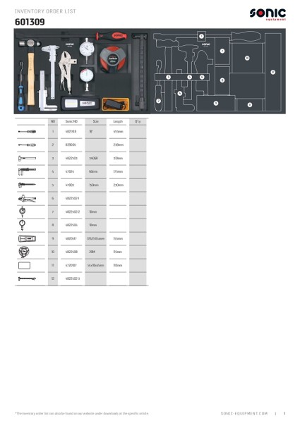 Multifunktionaler Werkzeugsatz SFS-M 12-tlg.