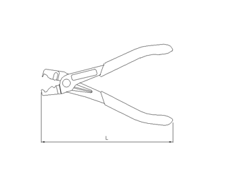 Schlauchbinderzange, 175mm