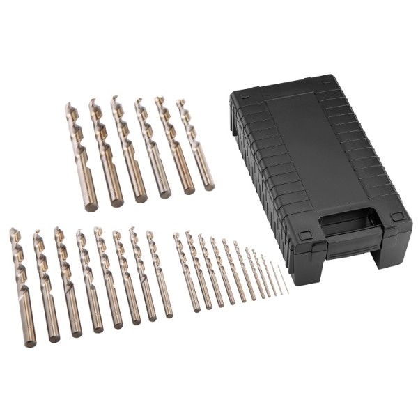 Flex HSS Rundschaftbohrer D-M D1-13 Set HSS-Co 25-tlg.