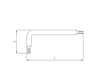 Winkel-TX-Schlüssel extra lang T6
