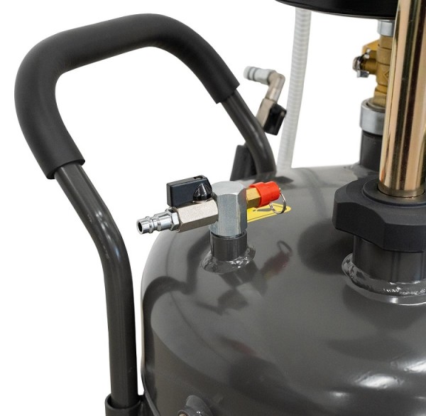 Ölauffangbehälter mit Absaugfunktion und Glasmessbehälter 85 l