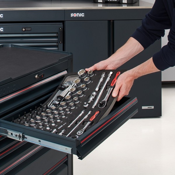 Werkstattwagen NEXT S7 gefüllt, 138-tlg.