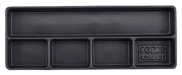 Leere Hartschale zur Aufbewahrung 5 Fächer (145x370x48mm)