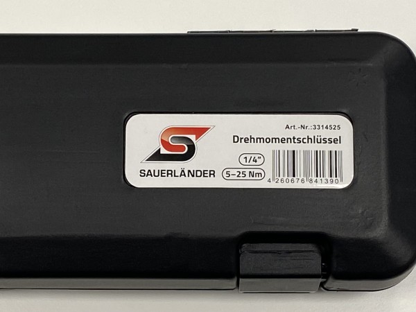 Sauerländer 1/4" Drehmomentschlüssel 5-25Nm