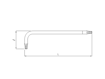 Winkel-TX-Schlüssel extra lang T25