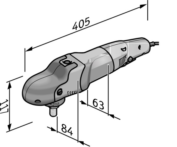 Flex Polierer mit variabler Drehzahl und hohem Drehmoment, PE 14-2 150