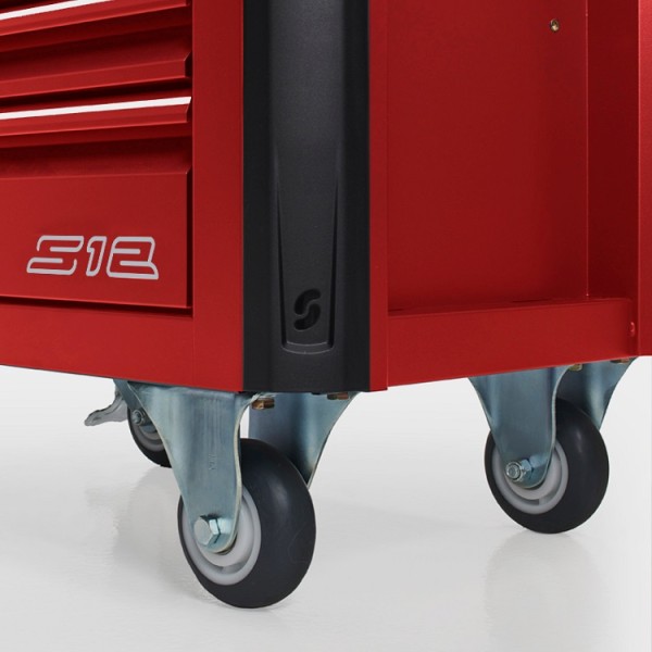 Werkstattwagen NEXT S12 rot gefüllt, 644-tlg.