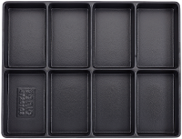 Leere Hartschale zur Aufbewahrung 8 Fächer (290x370x48mm)