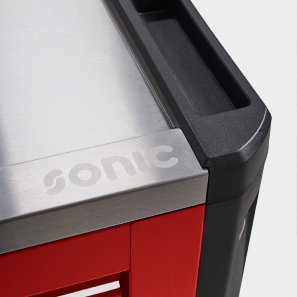 Werkstattwagen NEXT S12 rot gefüllt, 644-tlg.