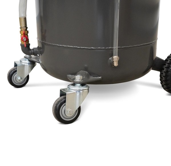 Ölauffangbehälter mit Absaugfunktion und Glasmessbehälter 85 l