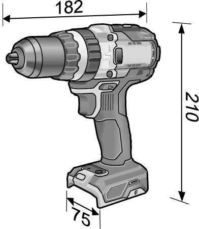 Flex 18 V Brushless Akku Schlagbohrschrauber mit Turbo-Modus PD 2G HD 18.0-EC/5.0 Set