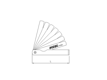 Fühlerlehre, 26-tlg.