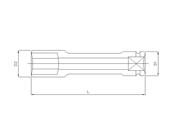 1/2'' Schlagschraub-Felgennuss, 21mm