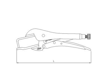 Klammergripzange, große Spanntiefe, 270mm