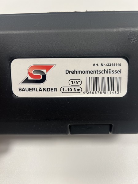 Sauerländer 1/4" Drehmomentschlüssel 1-10Nm