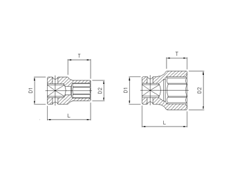 3/8'' Schlagschraub-Nuss, 6-kant, 17mm