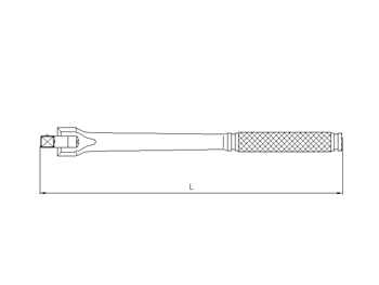 1/2'' Drehkopfnusshalter, 250mm