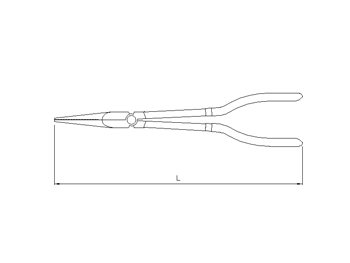 Spitzzange gerade, 284mm