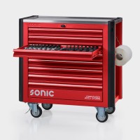 Werkstattwagen NEXT S12 rot gefüllt, 497-tlg.