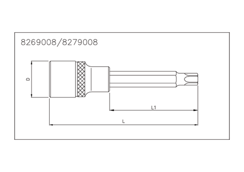 1/2'' TX Biteinsatz, 140mm, T60