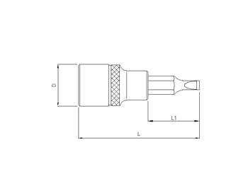 1/4'' Biteinsatz, Schlitz, 4mm
