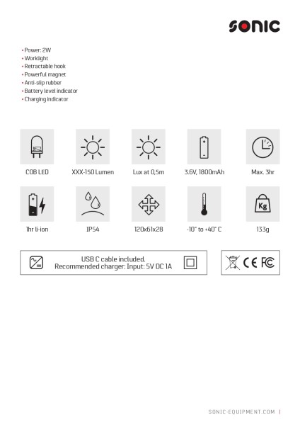 Arbeitsleuchte Taschengröße klein