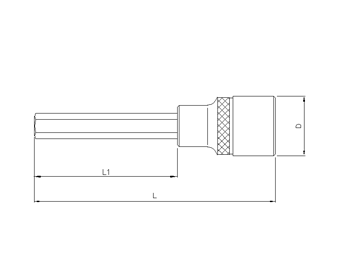 1/2'' Innensechskant Biteinsatz, 248mm, 6mm