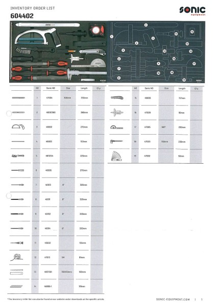 Kombinationssatz SFS-M 20-tlg.