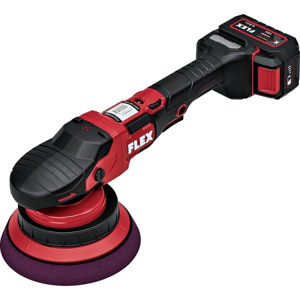 Flex Akku-Exzenterpolierer mit Zwangsrotation 18 V XCE 8 150 18-EC Set