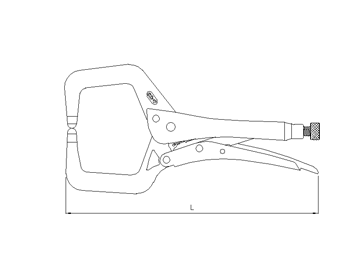 Klammergripzange, 275mm