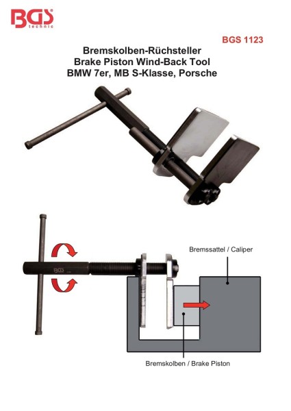 Bremskolben-Rücksteller, universal