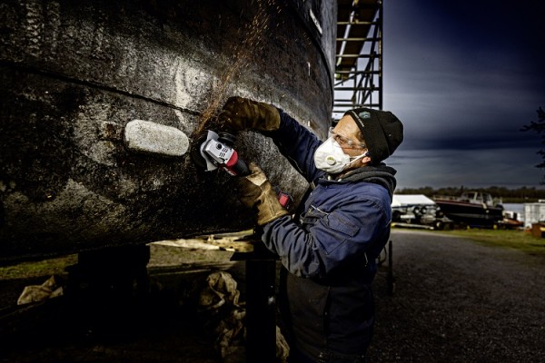 Flex Akku-Winkelschleifer mit Paddelschalter (Totmannfunktion) und Bremse 18V LBP 125-15 18-EC-C