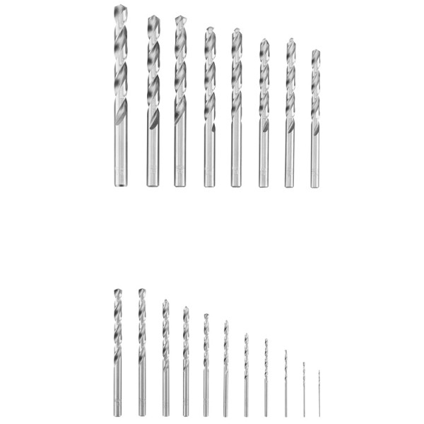 Flex HSS Rundschaftbohrer D-M D1-10 Set HSS-G 19-tlg.